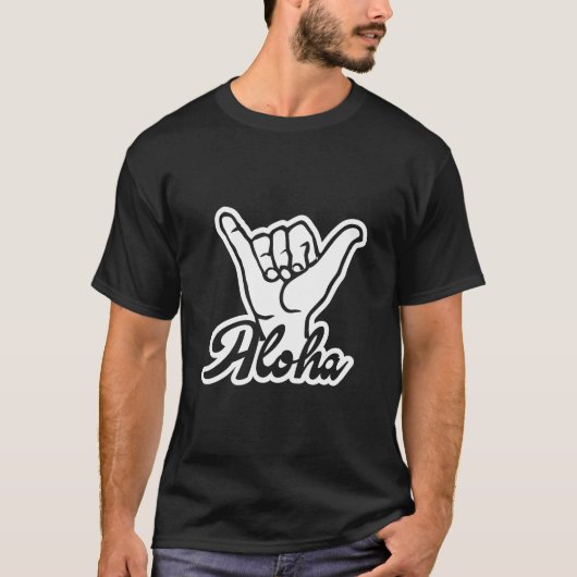 Aloha Shaka Hand, Hang Loose sign Tシャツ (正面)