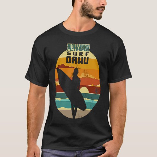 Aloha Surf Surf Oahu Version2 Tシャツ (正面)