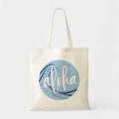 Aloha Tote Bag Kai Ocean Lt Blue (blank back) トートバッグ (正面)
