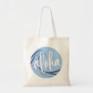 Aloha Tote Bag Kai Ocean Lt Blue (blank back) トートバッグ
