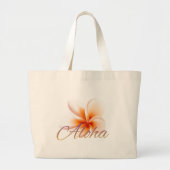 ALOHA TROPICAL FLOWER ラージトートバッグ (正面)