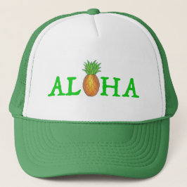 ALOHA Tropical Island Hawaiian Pineapple Hat キャップ