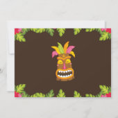 Aloha Tropical Luau Birthday Invitation Floral 招待状 (裏面)