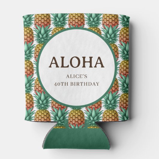 Aloha Tropical party with pineapple 缶クーラー (裏面)