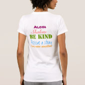 AlohaShalomBeKind Tシャツ (裏面)