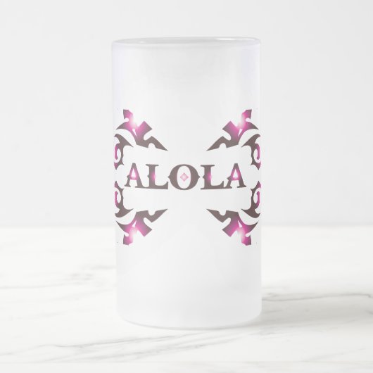 Alola Beer Glass フロストグラスビールジョッキ (中央)