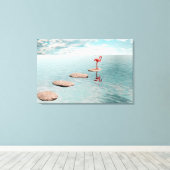 Alone – Quiet Balance キャンバスプリント (インサイチュ (ウッドフロア))