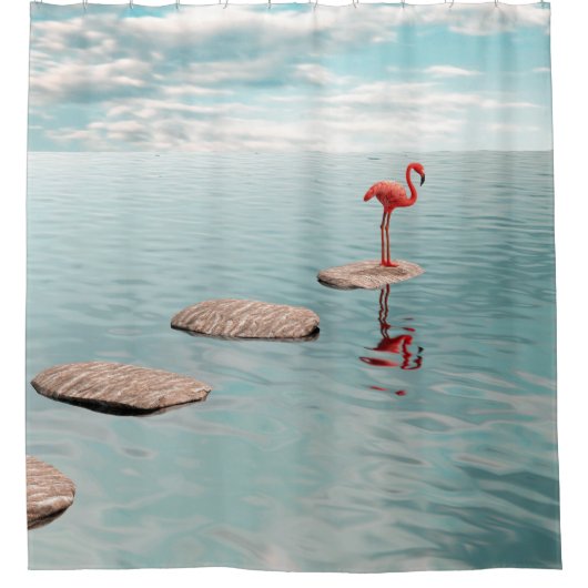 Alone – Quiet Balance シャワーカーテン (正面)