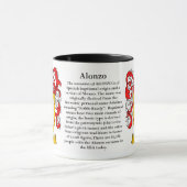 Alonzo家族の紋章付き外衣 マグカップ (中央)
