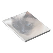 Aloof Siamese Catメモ帳 ノートパッド (アングル)