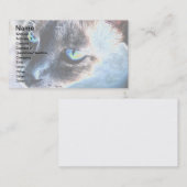 Aloof Siamese Cat変更名刺II 名刺 (正面/裏面)