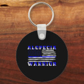 Alopecia米国国旗の統一された州国旗のサポート キーホルダー (正面)