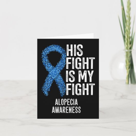 Alopecia Areata彼の戦いは私の戦いAlopecia Awa カード (正面)