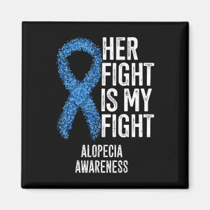 Alopecia Areata彼女の戦いは私の戦いAlopecia Awa マグネット