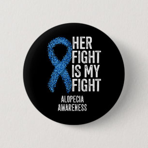 Alopecia Areata彼女の戦いは私の戦いAlopecia Awa 缶バッジ