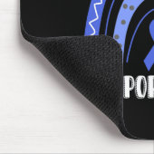 Alopecia Areata認識度レインボーリボンサポートS マウスパッド (コーナー)