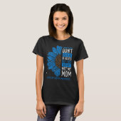 Alopecia Areata Awareness Ribbon Mom Warrior Tシャツ (正面フル)