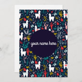 Alpacaフパーソナライズされたラットカード シーズンカード (正面/裏面)