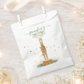 Alpaca Baby Shower Newborn Party フェイバーバッグ (クリップ留めされた状態)