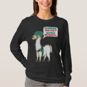 Alpaca Climbing Mountain Climber And Alpaca Fan Tシャツ (正面)