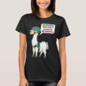Alpaca Climbing Mountain Climber And Alpaca Fan Tシャツ (正面)