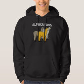 Alpaca For Men Dad Camelid Mammal Animal パーカ (正面)