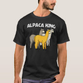 Alpaca For Men Dad Camelid Mammal Animal Tシャツ (正面)