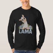 alpaca llama animal  animal tシャツ (正面)