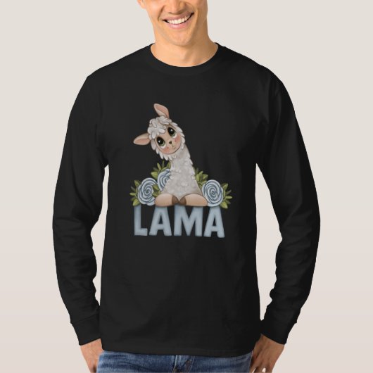 alpaca llama animal  animal tシャツ (正面)