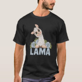 alpaca llama animal  animal tシャツ (正面)