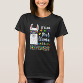 alpaca llama animal autism awareness tシャツ (正面)