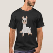 alpaca llama animal  llama tシャツ (正面)