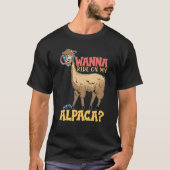 alpaca llama animal  quote  1 tシャツ (正面)
