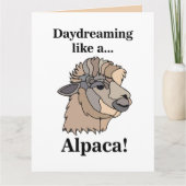 Alpaca Llama Funny  カード (正面)