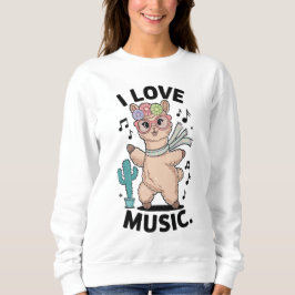 Alpaca love music スウェットシャツ