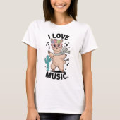 Alpaca love music tシャツ (正面)