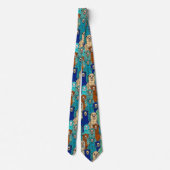 Alpaca Mosaic Floral Neck Tie ネクタイ (裏面)
