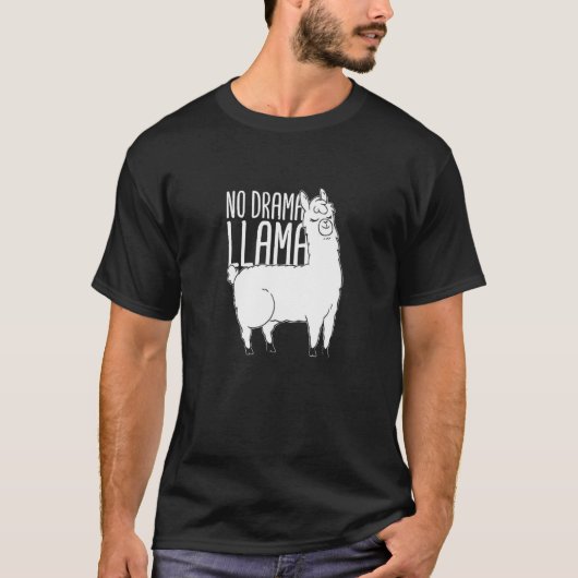 Alpaca No Drama Llama Tシャツ (正面)