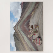 Alpaca on rainbow mountain, Peru ジグソーパズル (縦)