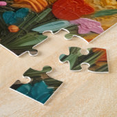 Alpaca Peruvian Christmas Tassel Hat ジグソーパズル (側面)