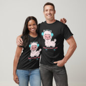 Alpaca Skateboard Skateboard Enthusiast Tシャツ (ユニセックス)