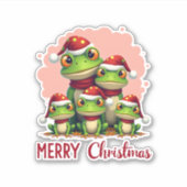 Alpaca Sloth Christmas (1) シール (正面)