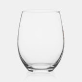 Alpaca Sloth Christmas (1) ステムなしワイングラス (右)