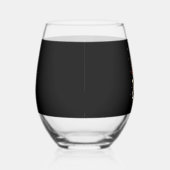 Alpaca Sloth Christmas (1) ステムなしワイングラス (右)