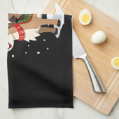 Alpaca Sloth Christmas (2) キッチンタオル (四つ折り)