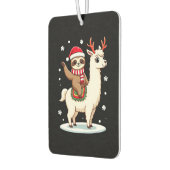 Alpaca Sloth Christmas (3) カーエアーフレッシュナー (左)