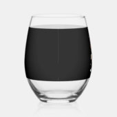 Alpaca Sloth Christmas (3) ステムなしワイングラス (右)