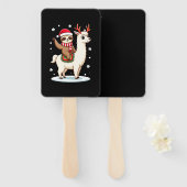 Alpaca Sloth Christmas (3) ハンドファン (正面&裏面)