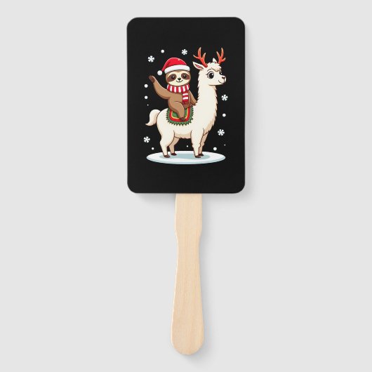 Alpaca Sloth Christmas (3) ハンドファン (正面)