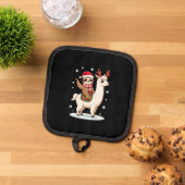 Alpaca Sloth Christmas (3) 鍋敷き (トップダウン)